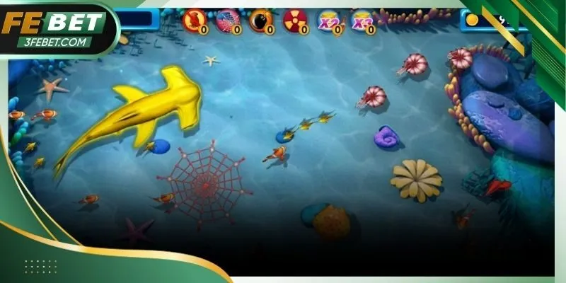 Cá với hình dáng và giá trị phần thưởng khác nhau tạo sự đa dạng cho người chơi