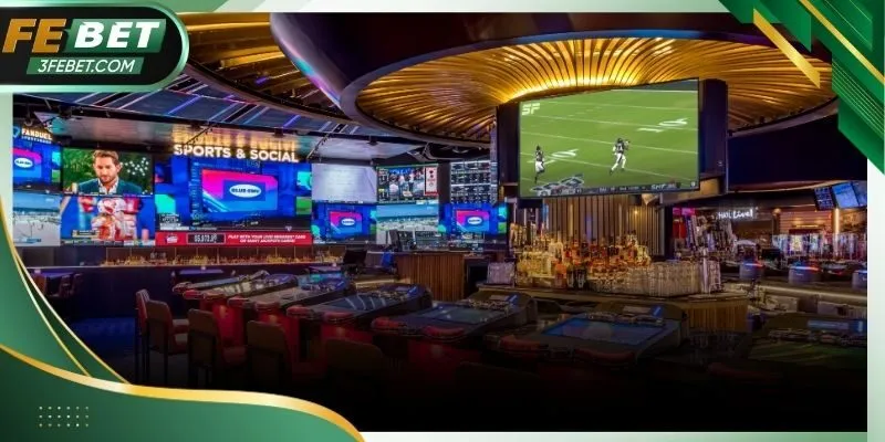 Giao diện Live Casino Febet hiển thị đầy đủ thông tin bàn chơi và trạng thái dealer